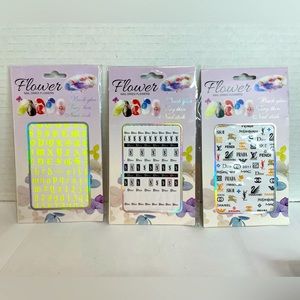 Luxury Nail Design Stickers 3 packs